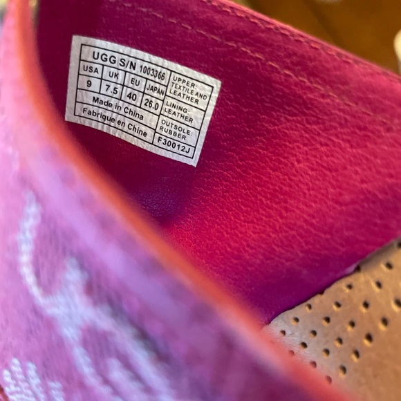 UGG Australia pink Solena wedge sandals. Size 9 - Picture 6 of 7